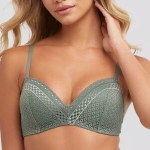 Maidenform‎ Self expression Women’s Wireless T-Shirt Bra Green 36C​​